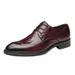 Euro Step Top Layer Cowhide 2025 New British Genuine Leather Handcrafted Brogue Men's Business Formal Derby Shoes_vogvips.com