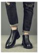 Leather Boots Men's Short Boots Zipper Martin Boots Men's Leather High Top Men's Boots Korean Version Chelsea Boots Tide_vogvips.com