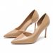 MTX 966-A5 Korea Style Fairy Wid Patet Leather High Heels 2026 Sprig New Solid Color Poited Toe Stiletto Shoes For_vogvips.com