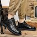 Casual Men's Leather Fashionable Classic Design Style Office Driving Outdoor Leisure Trend Party Daily Adult Youth Shoes_vogvips.com