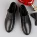 First Layer Soft Sole Soft Leather Shallow Mouth Foot Cover Men's Shoes Men's Casual Single Shoes_vogvips.com