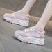 Platform Height Increasing Dad Sneakers 2025 Spring New Casual Fashion Versatile Sports Round Toe Breathable Women's_vogvips.com