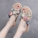 35-43 Size Slippers, Summer Outerwear, Fashionable Flowers, Internet Celebrity Fairy Women's 41 Beach Shoes, Sandals, 42_vogvips.com