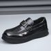 Euro Step Brand New Lazy Business Casual Shoes Men's Loafers Thick Sole Versatile Genuine Leather Breathable Moccasins_vogvips.com