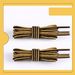 Shoe Accessories 3MM fine two color woven yellow boots Martin boots kick resistant yellow brown round shoelace rope a pair_vogvips.com