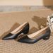 Soft Leather Office Pumps - Pointed Toe Chunky Heel Work Shoes For Women | All-Day Comfort Professional Dress Shoes (Black Classic)_vogvips.com