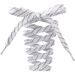 Shoe Accessories 8MM sports shoelaces black and white cross basketball casual board shoes flat running shoelaces rope_vogvips.com