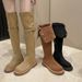 Chunky-heeled Knight Boots Women's Autumn/Winter New Retro Western Long Boots_vogvips.com