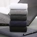 Socks men's solid color high cotton men's socks autumn and winter sweat absorbent breathable business mid-tube socks mid-waist socks_vogvips.com