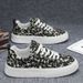 Men's Shoes Canvas Shoes Men's Korean Version Versatile Platform White Shoes Sports And Leisure Shoes Board Shoes_vogvips.com