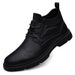 European Warm Series 2021 Autumn Martin British High Mid Top Casual Leather Shoes Work Men's Korean Style Trendy Short Boots_vogvips.com