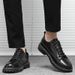 Translation: Men's Shoes For Spring And Summer - Casual Shoes, Height Increasing Chef Shoes, Black Work Shoes, Korean Style Martin Shoes For Men._vogvips.com