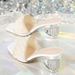 Glitter Strappy Sandals With Transparent Thick Platform Heels For Parties & Formal Occasions Slip On Transparent Platform Party Dress Sandals_vogvips.com
