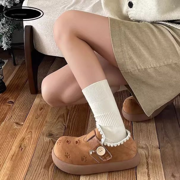 Retro Platform Full-coverage Brogues For Women, 2026 New Spring-autumn Single Shoes_vogvips.com
