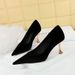 1818-2 Fashionable And Minimalist Banquet Metal High Heels Xishi Suede Shallow Mouth Pointed Single Shoes_vogvips.com