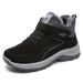 Women's Snow 2024 Winter New Style Fleece Lined Thickened Cotton Boots Warm Walking Shoes_vogvips.com