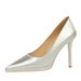 3255-13 Style Banquet Nightclub Women's Thin Ultra High Heels Shallow Mouth Pointed Waterproof Platform Single Shoes_vogvips.com
