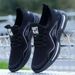 Men's Breathable Mesh Sports Shoes Summer Trendy Casual Flyknit Sneakers Soft Sole Running Shoes for Students_vogvips.com