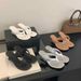 Chuyuji 2026 New Summer High-Heeled Round-Toe Clip-Toe Niche Style Women's Half-Slipper Sandals_vogvips.com