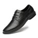 Euro Step Spring Groom Leather Wedding Youth Height Increasing Business Formal Handsome Matching Suit Brogue Men Shoes Black_vogvips.com