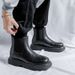European Warm Series 2025 Autumn Winter New Men's Round Toe Fashion Trend High Top Mid-Calf Flat Martin Boots 86293-R_vogvips.com