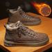 Winter Fleece 2025 Men's High-top Shoes, Men's Leather Shoes, Warm Cotton Shoes_vogvips.com