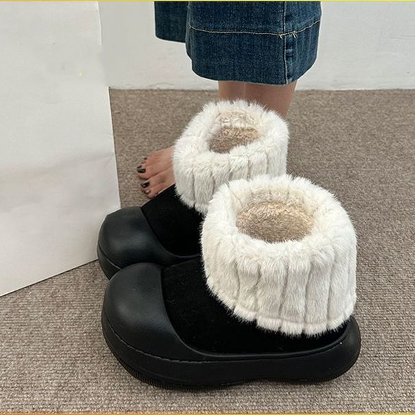 Thick Soled Height Increasing And Plush Snow Boots For Women In Autumn And Winter 2025, New Warm Cotton Shoes That Are Versatile_vogvips.com