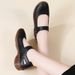 Retro Perforated Cowhide Upper Sandals With Velcro Fastening, 2.5 Cm Low Heel, Versatile And Breathable, Suitable For Casual Wear, Women's Shoes._vogvips.com