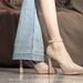 Nude Color Waterproof Platform High Heels For Women 2025 New Patent Leather Chunky Heel Single Shoes Daily Versatile_vogvips.com