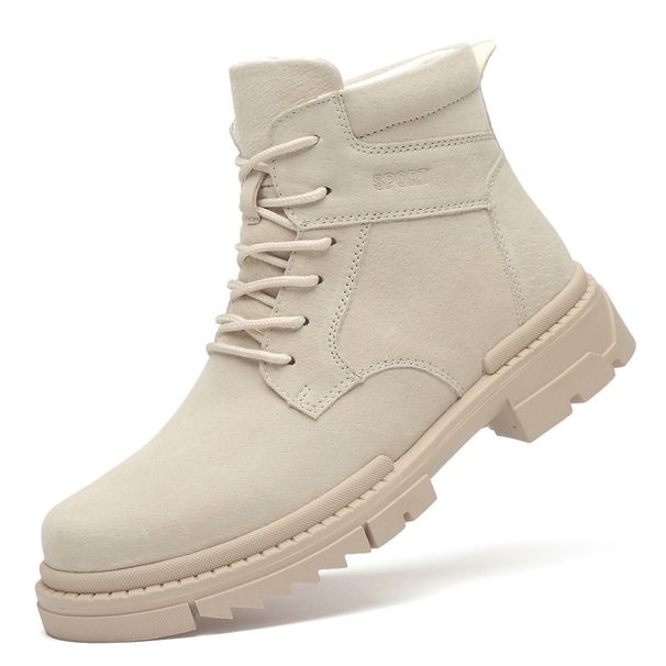Invisible Inner Heightening Outdoor High-top Martin Boots Tooling Boots Short Boots Snow Boots Men's Shoes Casual Men_vogvips.com