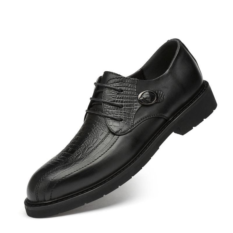 Leather Shoes Men's Top Layer Casual Single Shoes Formal Office Men's Shoes_vogvips.com