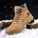 Genuine Leather Martin Boots For Men, Winter Fleece-Lined Warm Snow Boots, Outdoor Sports Hiking And Mountaineering_vogvips.com
