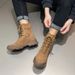 Martin For Women 2025 Spring New Thick-Soled Suede Short Boots Couple Style Hiking Casual Men's Shoes_vogvips.com