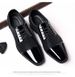 Plus Leather Size Autumn And Winter Breathable Korean Version Youth Versatile British Pointed Shiny Face Business Formal_vogvips.com