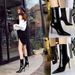 315-13 European And American Fashion Sexy Nightclub Slimming Shiny Patent Leather Elastic Pointed Toe Short Winter Slim_vogvips.com