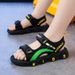 Summer New Cool Slippers, Boys' Sandals, Open Toe Beach Mid Size Shoes, Soft Sole Children's Shoes_vogvips.com