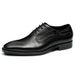 British style leather cowhide comfortable commuting daily business lace-up carved men's dress leather shoes wedding shoes_vogvips.com