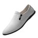 Loafu Layer Casual Leather Shoes Men's Shoes Soft-soled Non-slip Single Shoes_vogvips.com