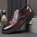 Suitable For All Seasons 2024 New British Style Carved Brogue Work Business Casual Formal Men's Korean Breathable Shoes_vogvips.com