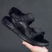 Sandals For Men 2025 New Trend Casual Sports Outerwear Beach Shoes Velcro Latex Pad Men's Sandals_vogvips.com