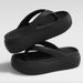 Summer New EVA Thick Sole 4cm Flip-Flops For Women, Outdoor Wear, Height Increasing, Soft Sole, Non-Slip, Toe-Post_vogvips.com