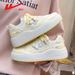 Huili WXY-Q865Z Mesh Panel Shoes For Women 2026 Summer Breathable Women's Casual Thick-Soled Student White Shoes (Magic_vogvips.com