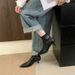2025 Autumn New Thin Pointed Toe Stiletto Ankle High Heel And Mid-Heel Slim Stretch Boots For Women_vogvips.com