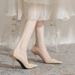 3212-13 Women's 2024 Spring New Fashion Patent Leather High Heels Stiletto Pointed Toe Elegant Commuting Single Shoes_vogvips.com