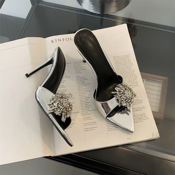 New Versatile Pointed-Toe Rhinestone Strap For Women, Fashionable Thin-Heeled Open-Toe High-Heel Sandals_vogvips.com