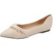 Plus Size Pointed Toe Shallow Mouth Flat Fashion Versatile Loafers Evening Style Women's Spring And Autumn High-end_vogvips.com