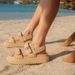Flat Sandals For Women Dressy Spring Summer Woven Raffia Platform Sandals Espadrille Sandals Comfortable Wide Width Casual Open Toe Beach Sandals_vogvips.com