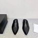 Women's Pointed Toe Flat Sneakers Casual Slip-On Distressed White Shoes Spring New Style Niche Half Slippers_vogvips.com