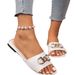 Metal Buckle Outdoor Slippers, 2026 Ew Foreig Trade Summer Model, Flat-soled Square-toed Casual Beach Sadals For_vogvips.com