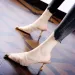 2026 Anti Collision Metal Pointed Mid Heel Half For Women's Outdoor Wear Summer New Commuting Style Cool Toe Slippers_vogvips.com